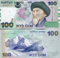 *100 Som Kirgizstan 2002, P21 UNC - Kliknutím na obrázok zatvorte -